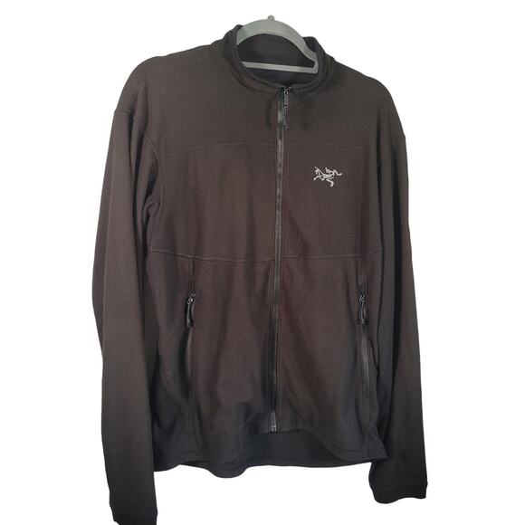 Arc'teryx Other - Arc'teryx Delta LT Active Logo Jacket Black Full Zip Long Sleeve Men's Large 42"